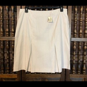 K.C.Spencer skirt Sz 16 New with Tags 100% cotton summer lightweight striped